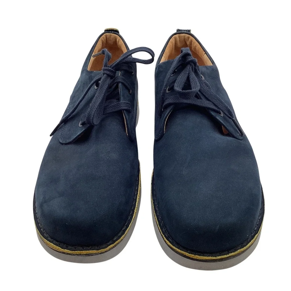 Samuel Hubbard Un-Sneaker Walking Shoes US Mens 10.5 M‎ Navy Blue Suede Lace-Up